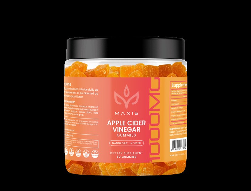 Apple Cider Vinegar gummies, NanoZorb infused, 60 count