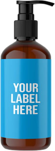Unbranded pump bottle ready for your label