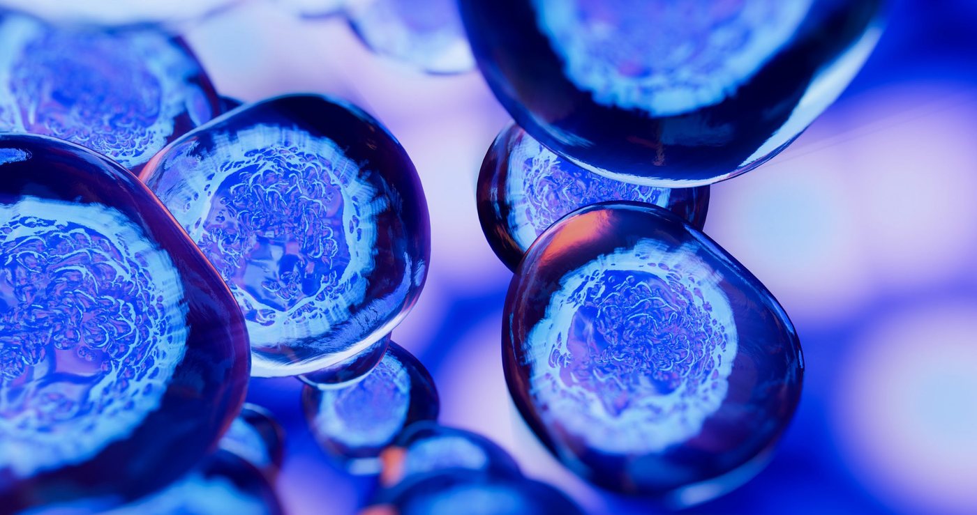 Nano-scale particles rendered at high magnification